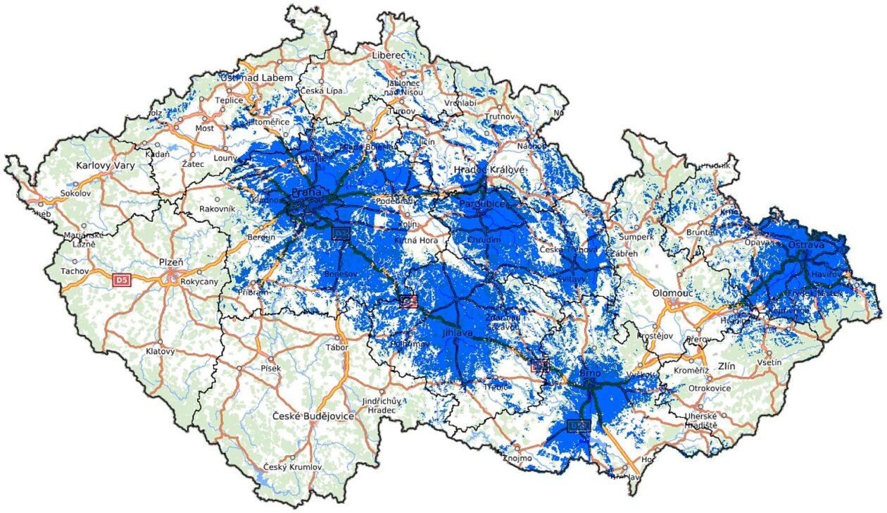 Mapa sítě Multiplex24